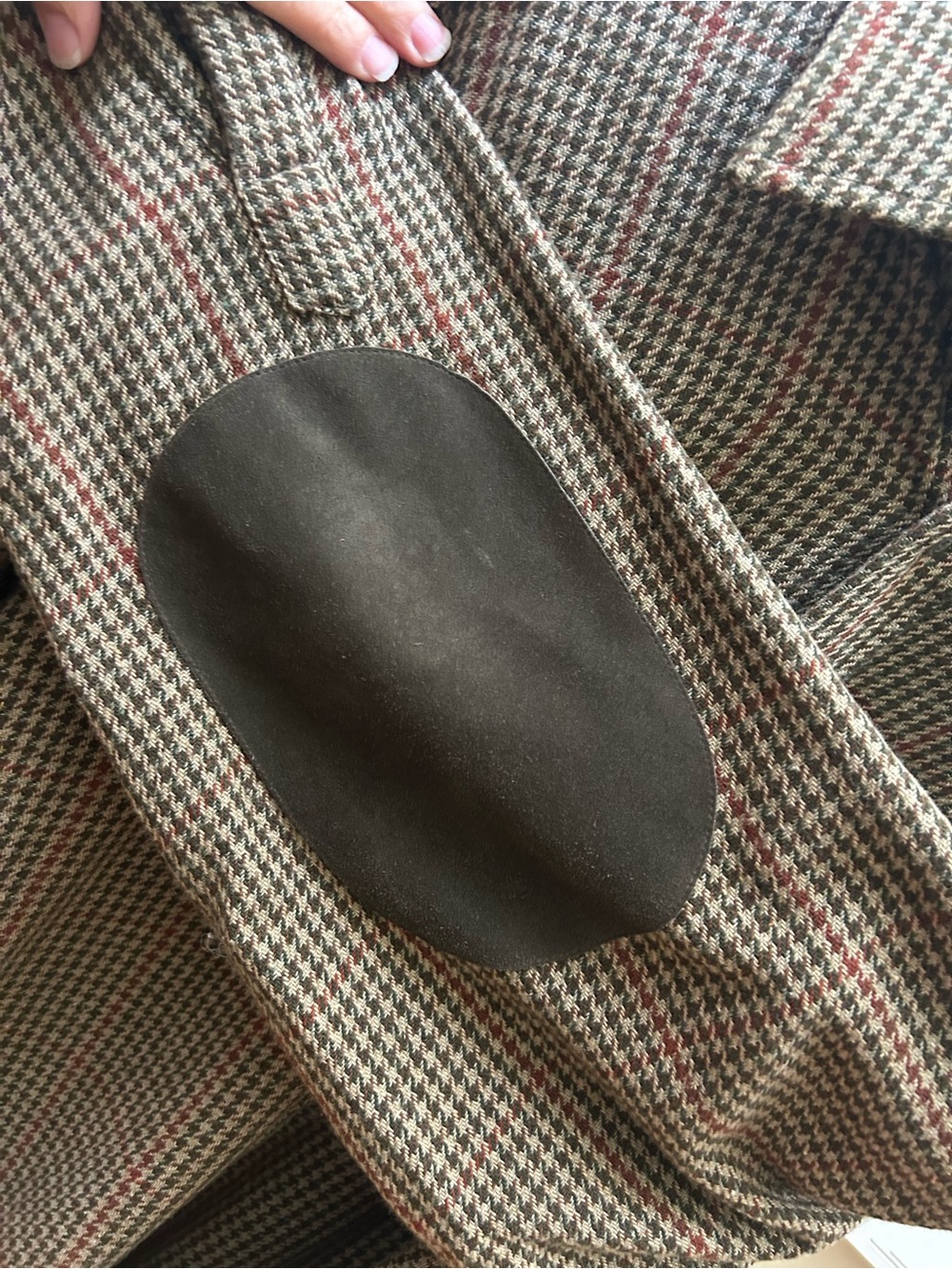 Vintage Banana Republic Brown Button-Down Shirt with suede leather patches - Picture 6 of 9